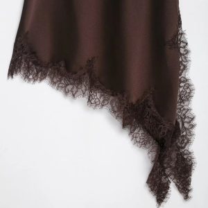 KIM SATIN LACE SLING DRESS